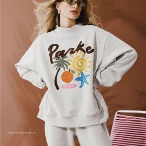 NWT PARKE MIAMI SWEATSHIRT SIZE S/M